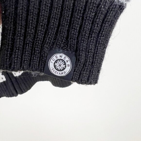 Vintage Icelandic Wool Fair Isle Knit Cardigan Sweater Fisherman Scandinavian - Picture 5 of 6